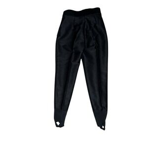 Bogner Stirrup Ski Pant Sz 8r High Rise Black minimalist monochrome